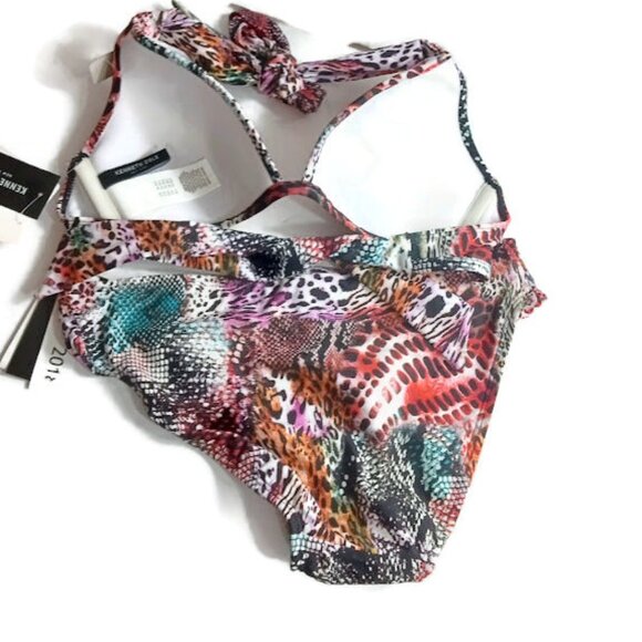 Kenneth Cole NY Womens Pure Instincts Push Up Halter Bikini S 34 B-C New - Picture 2 of 2